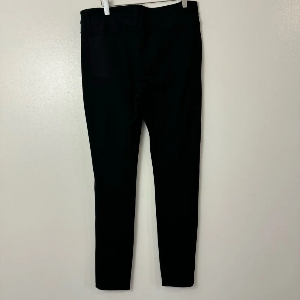 Athleta Black Skinny Ponte Stretch Knit Pants Size 12 - Picture 5 of 10
